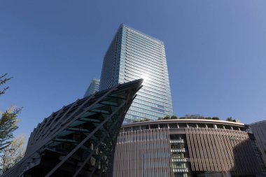 Japonya 'daki modern Tokyo iş merkezi