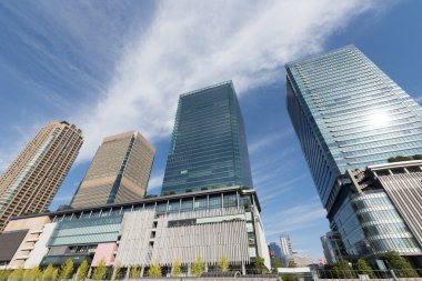 Japonya 'daki modern Tokyo iş merkezi