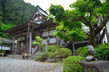 Tapınağın manzarası, Japonya 'nın güzel mimarisi.