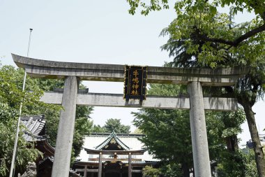 Tapınağın manzarası, Japonya 'nın güzel mimarisi.