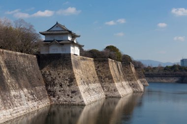 Su hendeği ve Osaka Kalesi, Japonya 'nın antik duvarı