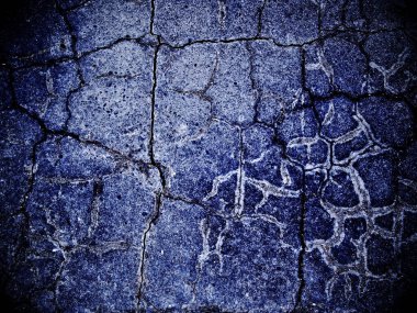 mavi renk çatlamış boya dokusu 