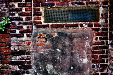 Eski tuğla duvar arka plan, yakın