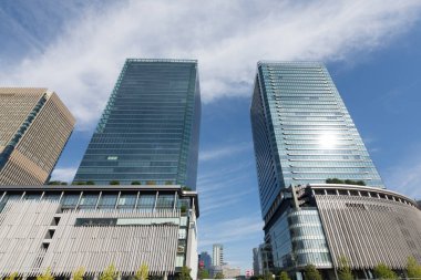 Japonya 'daki modern Tokyo iş merkezi