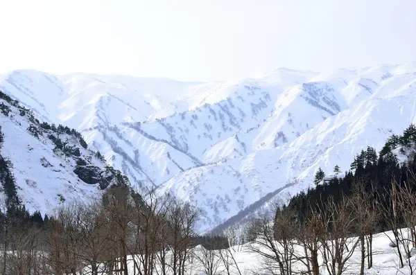 Beautiful Landscape Snowy Mountains Nature Background — Stock Photo, Image