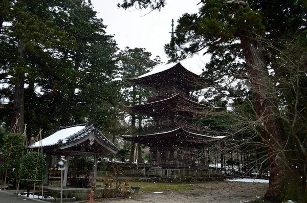 Utsikt Tempelbygningen Tradisjonell Japansk Arkitektur – stockfoto