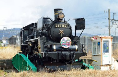 Hokkaido, Japonya 'da klasik buhar treni.