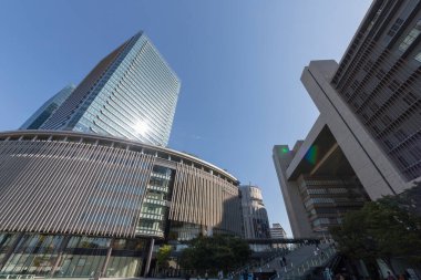 Japonya 'daki modern Tokyo iş merkezi
