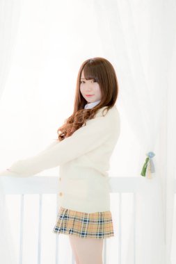 Güzel Asyalı kadın portresi