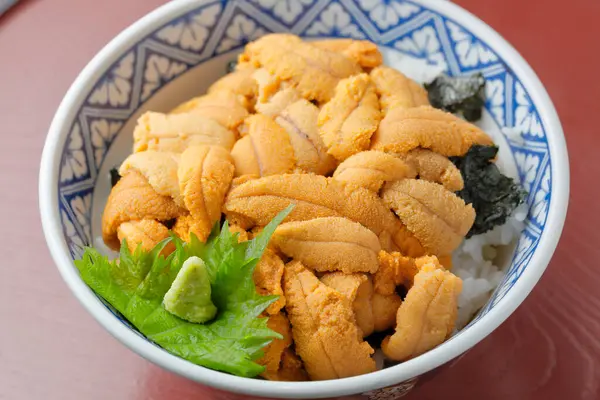 stock image Japanese delicious  Sea Urchin Bowl