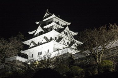 Meji, Japonya 'da gece yarısı Meji Kalesi