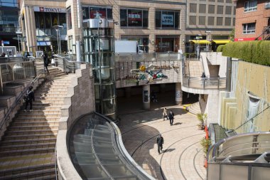 Modern şehir manzarası arka plan görüntüsü, şehir konsepti 