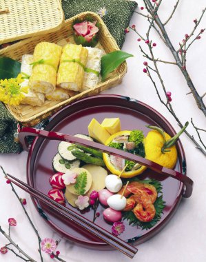 Geleneksel Japon mutfağı yakın çekim