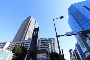 Modern şehir mimarisi arka planı, şehir konsepti 