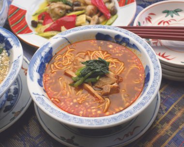 Doğu mutfağı yakın çekim görüntüsü