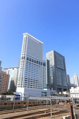 Modern şehir manzarası arka plan görüntüsü, şehir konsepti 