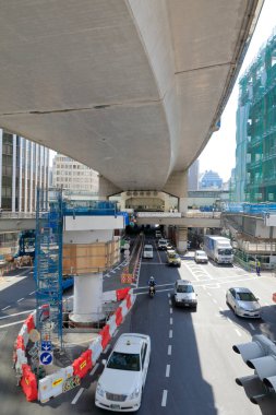 Şehir manzarası arka plan görüntüsü, şehir konsepti 