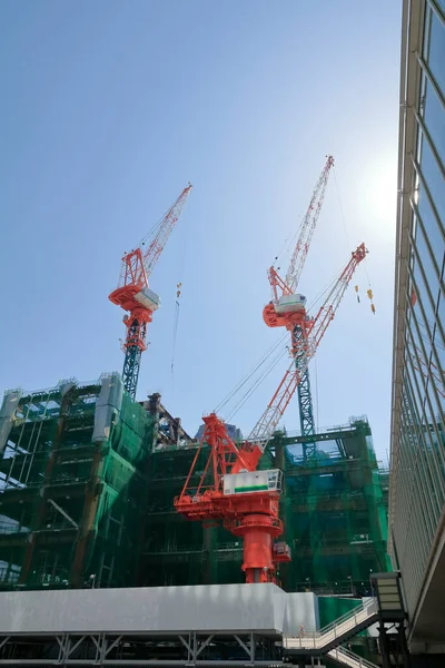 日本东京街上的建筑工地 — 图库照片