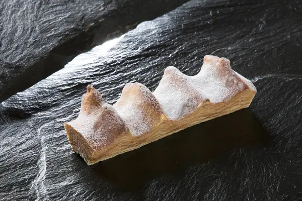 Baumkuchen Pékség Köpködős Torta Német Konyhából Japánban Népszerű Desszert — Stock Fotó