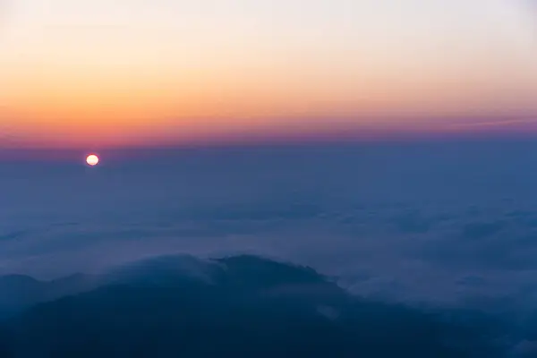 Scene Sunrise Clouds Light Sunshine Morning — Stock Photo, Image