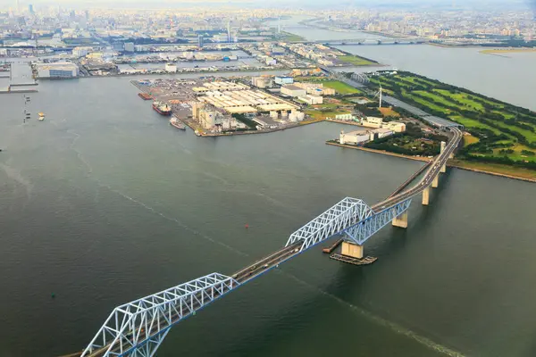 Luchtfoto Van Vliegtuig Venster Naar Tokyo Japan — Stockfoto