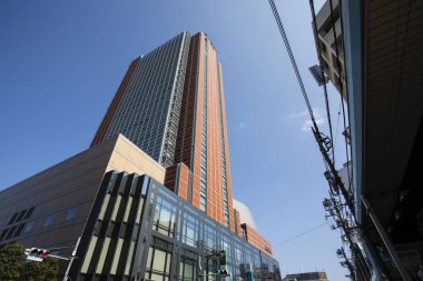 Modern şehir manzarası arka plan görüntüsü, şehir konsepti 