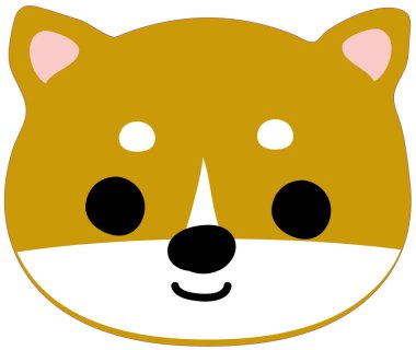 Büyük gözlü şirin köpek yüzlü, resimli.