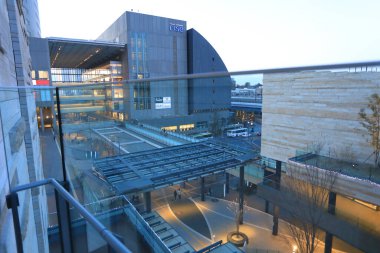 Modern şehir mimarisi arka planı, şehir konsepti 