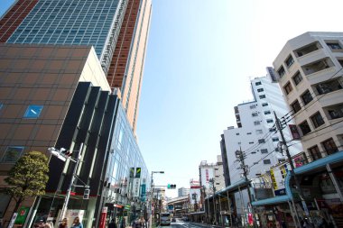 Modern şehir manzarası arka plan görüntüsü, şehir konsepti 