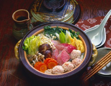 Japon geleneksel yemekleri.