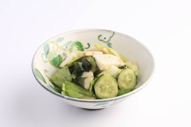 Lezzetli Asya yemeklerinin yakın çekim görüntüsü