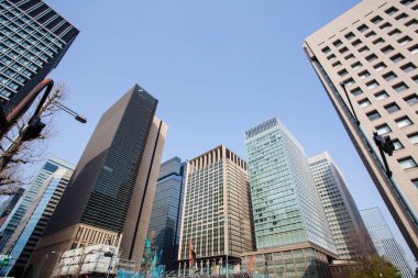 Modern şehir manzarası arka plan görüntüsü, şehir konsepti 