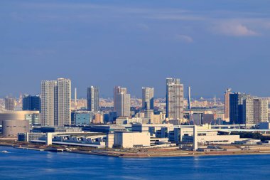 Modern şehir manzarası arka planı, şehir konsepti 