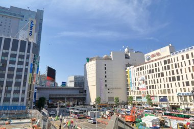 Şehir manzarası arka plan görüntüsü, şehir konsepti 