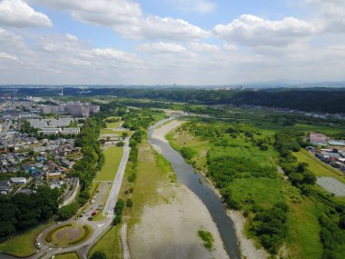 Şehrin havadan görünüşü