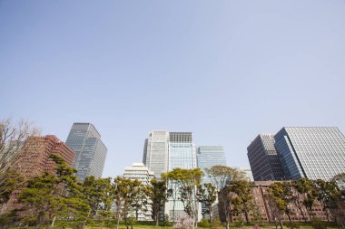 Modern şehir manzarası arka plan görüntüsü, şehir konsepti 