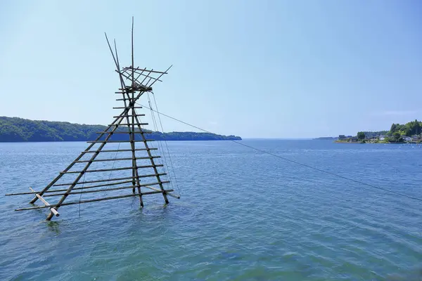 伝統的なボラマチヤグラ漁塔 — ストック写真