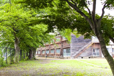 Gunma, Japonya 'daki eski Tomioka İpek Değirmeni. UNESCO Dünya Mirası