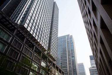 Modern şehir manzarası arka plan görüntüsü, şehir konsepti 