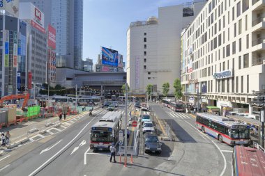 Şehir manzarası arka plan görüntüsü, şehir konsepti 