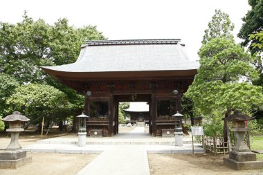 Güzel Japon tapınağı manzarası, Budizm konsepti