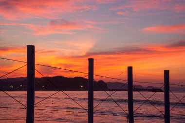 güzel gün batımı arkaplan görüntüsü 