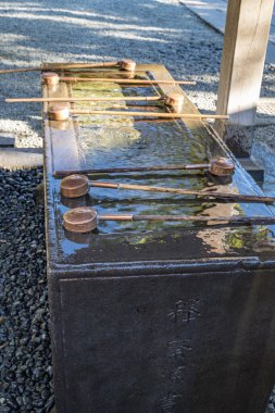 Japonya, Kamakura 'daki Hasedera Tapınağı' nın detaylı görüntüsü