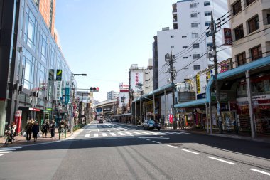 Modern şehir manzarası arka plan görüntüsü, şehir konsepti 