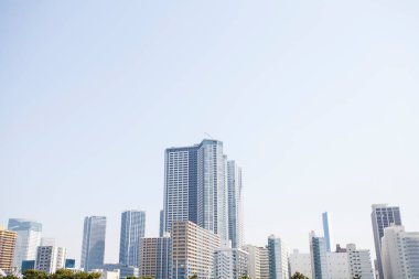 Modern şehir manzarası arka plan görüntüsü, şehir konsepti 