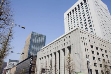 Modern şehir manzarası arka plan görüntüsü, şehir konsepti 