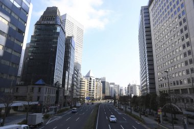 Şehirdeki modern gökdelenler