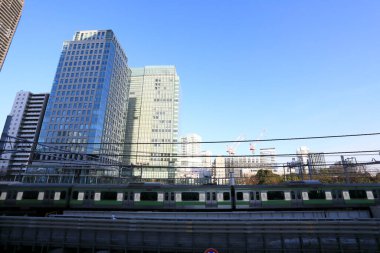 Modern şehir manzarası arka plan görüntüsü, şehir konsepti 