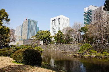 Modern şehir manzarası arka plan görüntüsü, şehir konsepti 