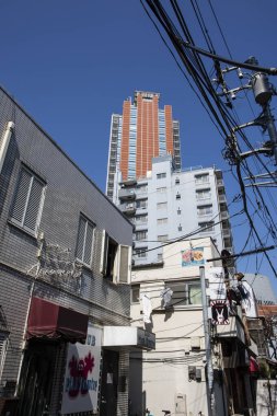 Şehir manzarası arka plan görüntüsü, şehir konsepti 